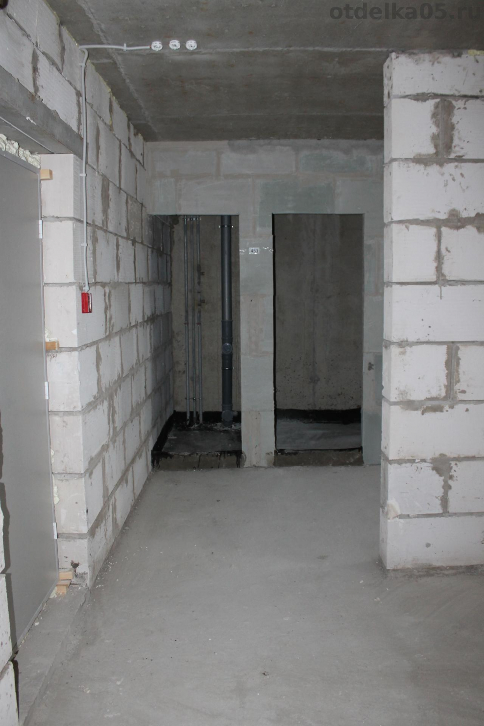 Первый этап черновой отделки