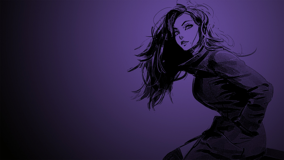 Рисованные девушки обои