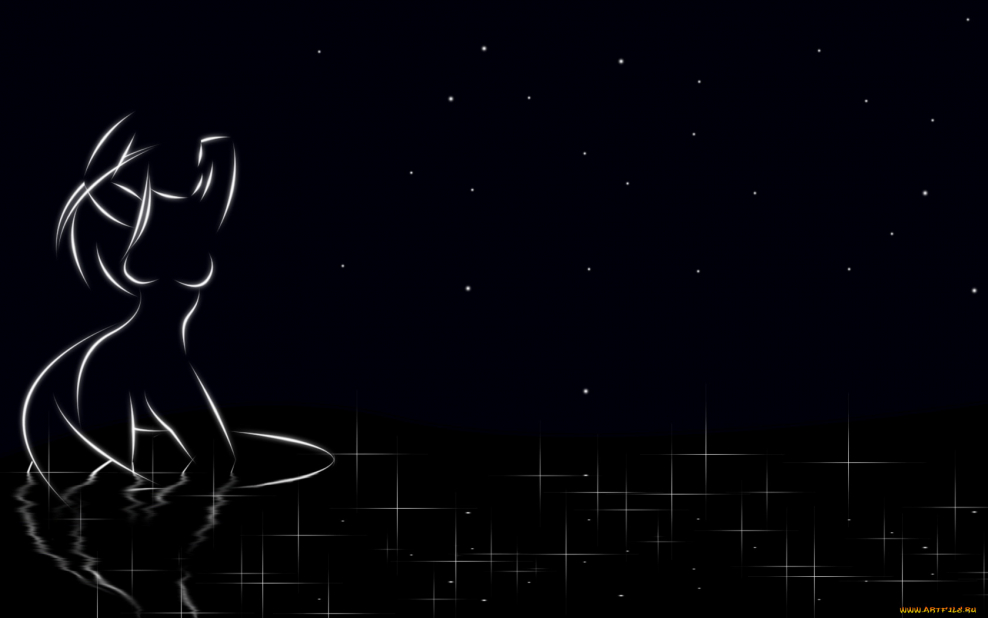 Обои на рабочий стол рисунок темные человечки