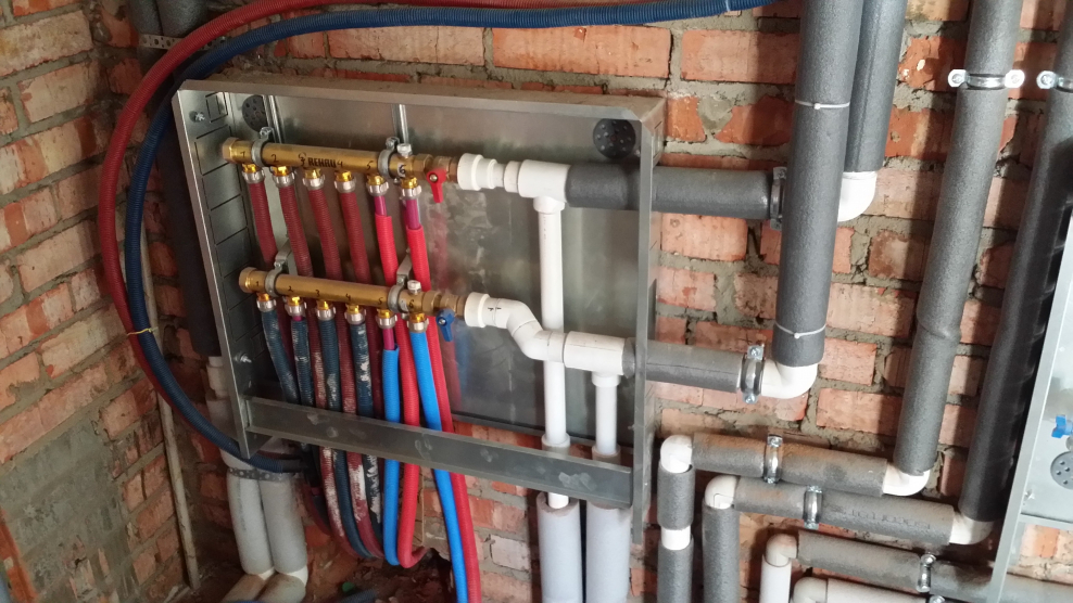 Монтаж водопровода отопления канализации