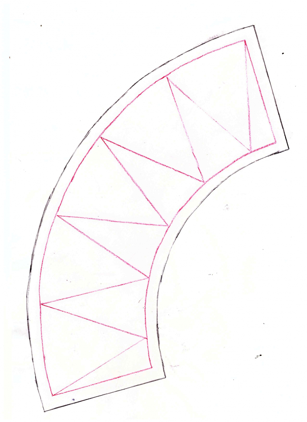 Ракушка шаблон пэчворк