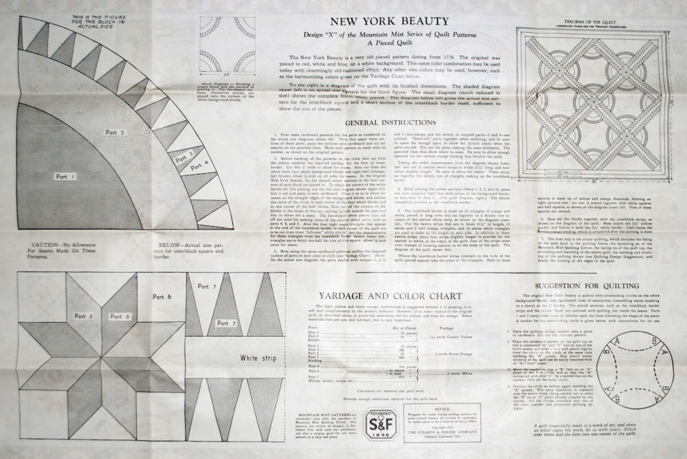 Пэчворк Нью-Йорк Бьюти схемы