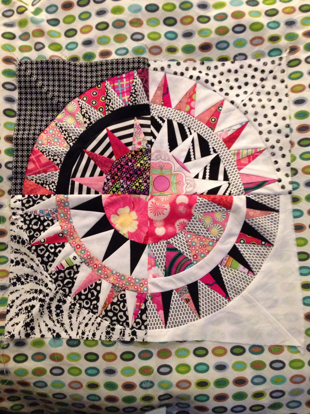 Пэчворк лоскутный блок Нью Йорк Бьюти