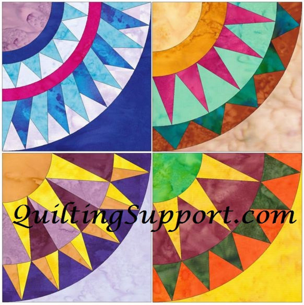 Пэчворк блок Нью-Йорк Бьюти схема