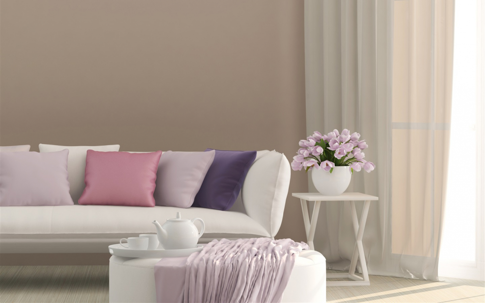 Лавандовый интерьер