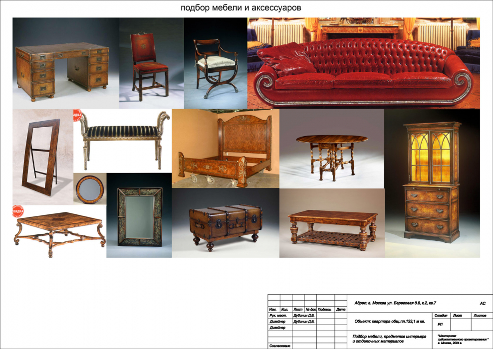 Коллаж концепция интерьера