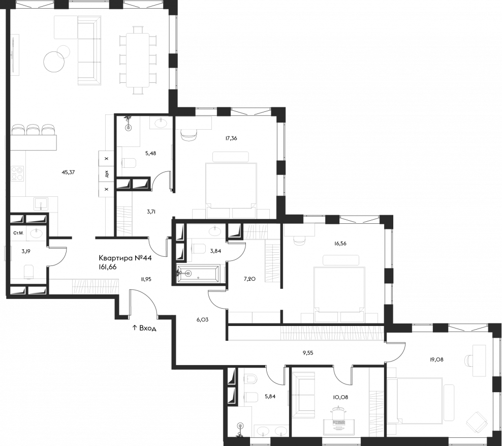 ЖК Приморский парк Ялта планировки