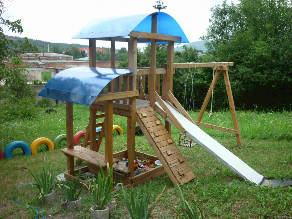 Детские площадки своими руками для 10 лет
