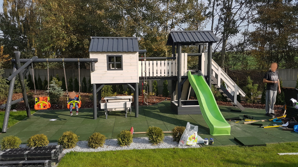 Детская площадка из бруса