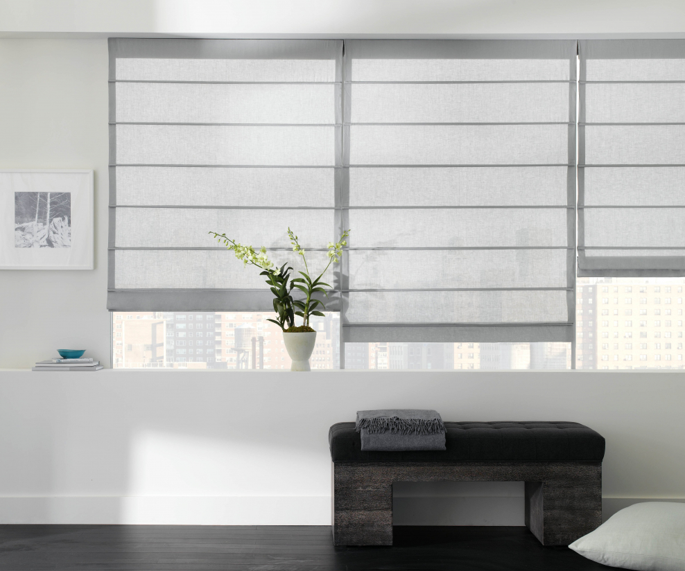 Римская штора серая