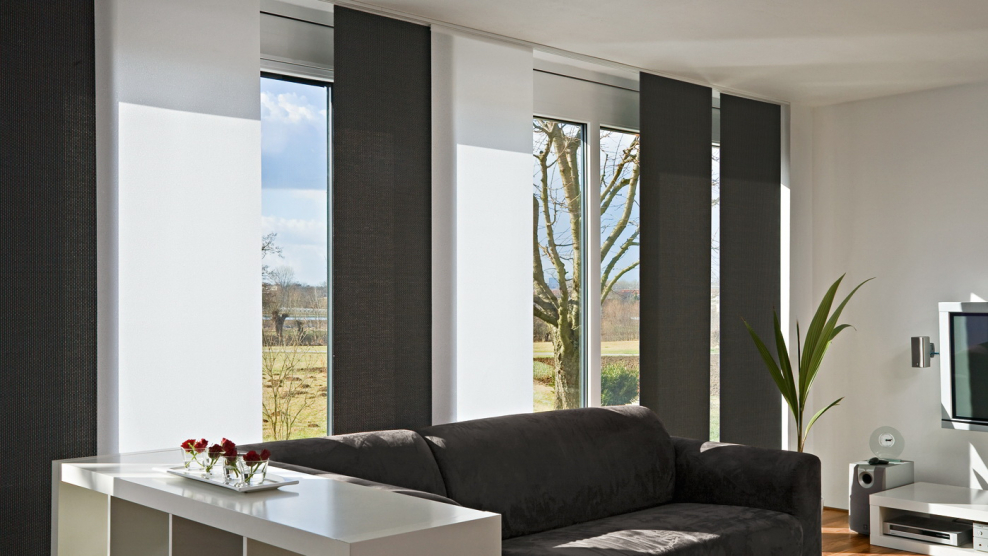 Японские шторы на панорамные окна