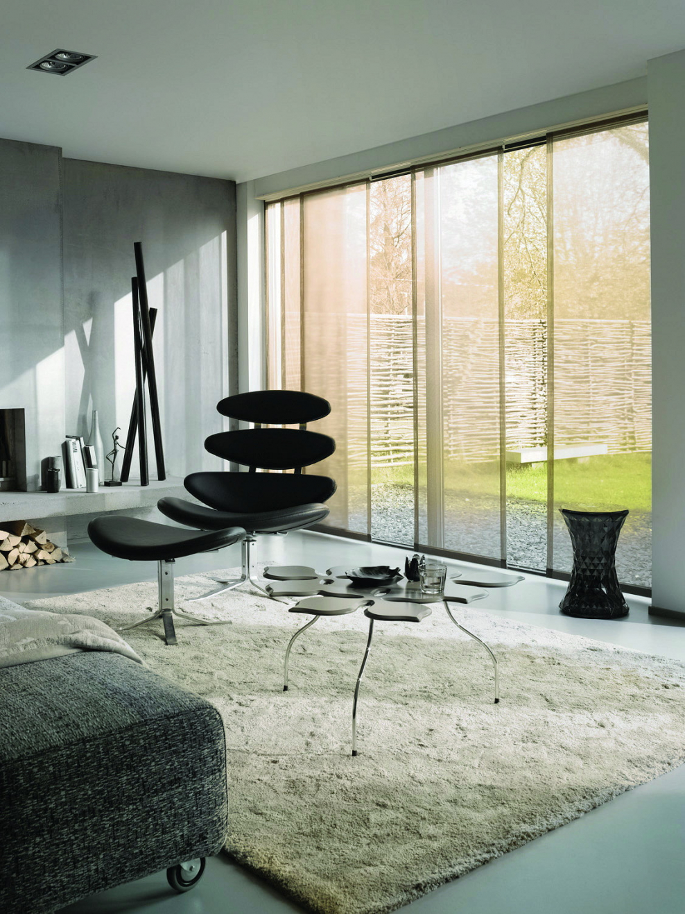 Шторы в гостиную в стиле Минимализм