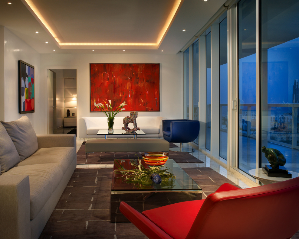 Подсветка потолка в интерьере