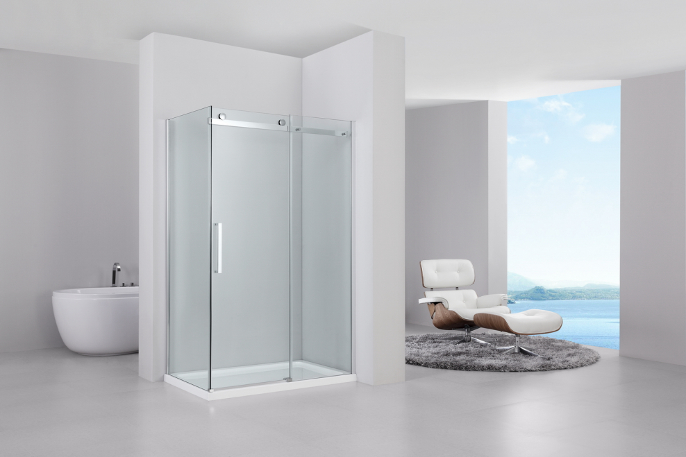 Душевой уголок Black White s208 120x80