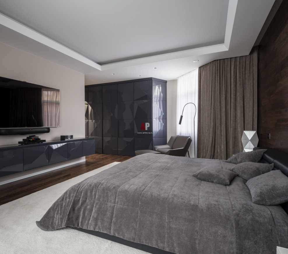 Интерьер спальни в стиле Модерн
