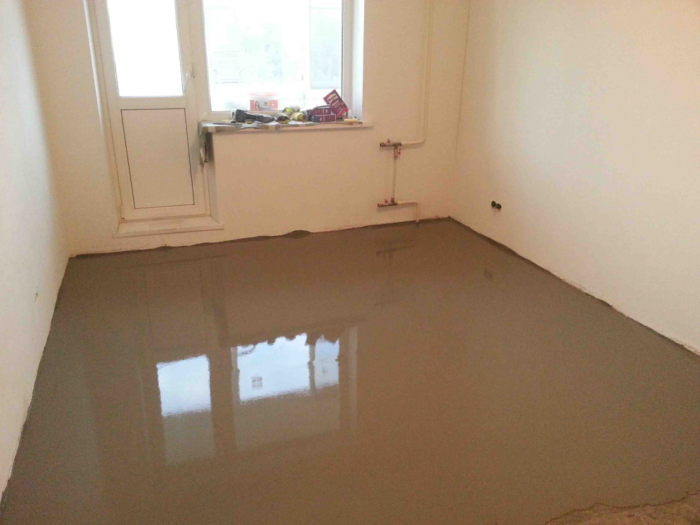 Стяжка пола ламинат