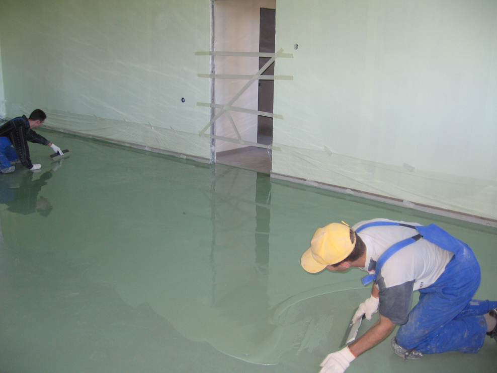 Наливной пол технический