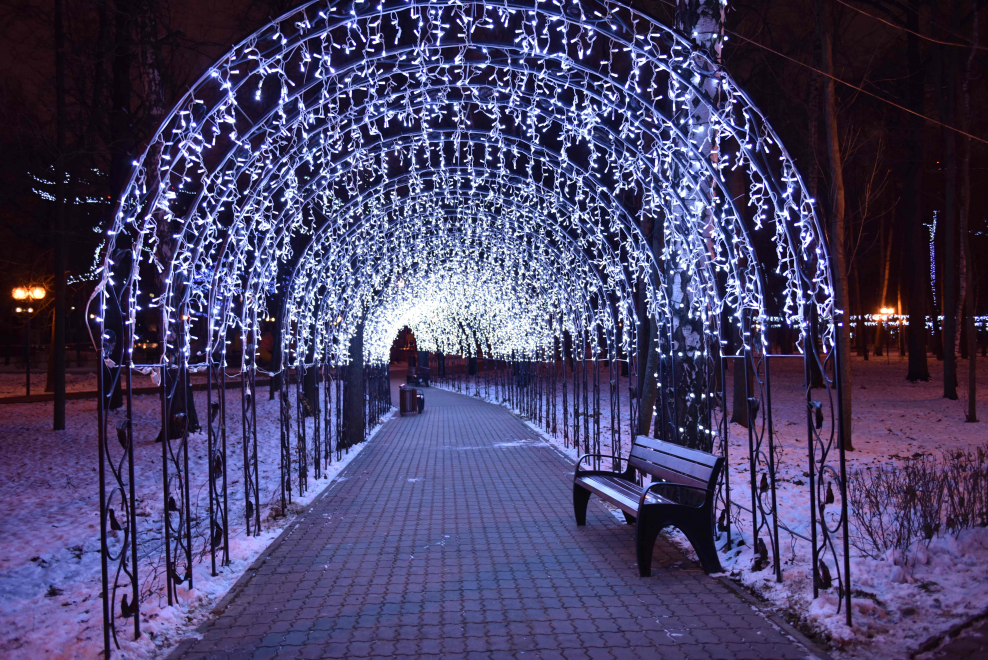 Новогоднее украшение парка