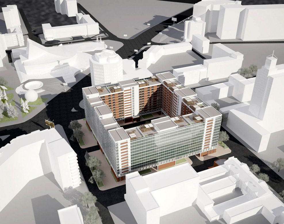 Проект многоэтажного жилого дома