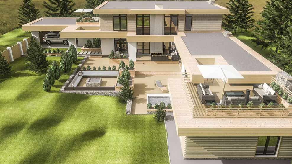 Разноуровневая планировка дома