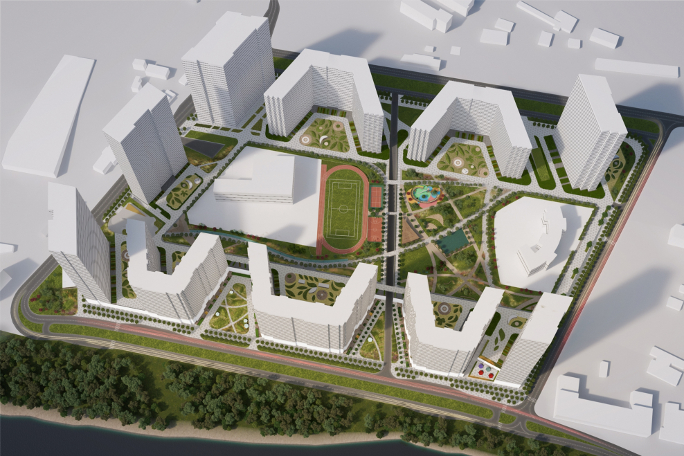 Благоустройство территории ЖК «сердце столицы»