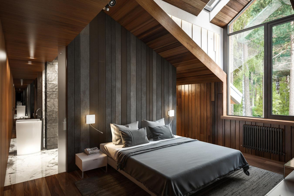 Комната для гостей в загородном доме