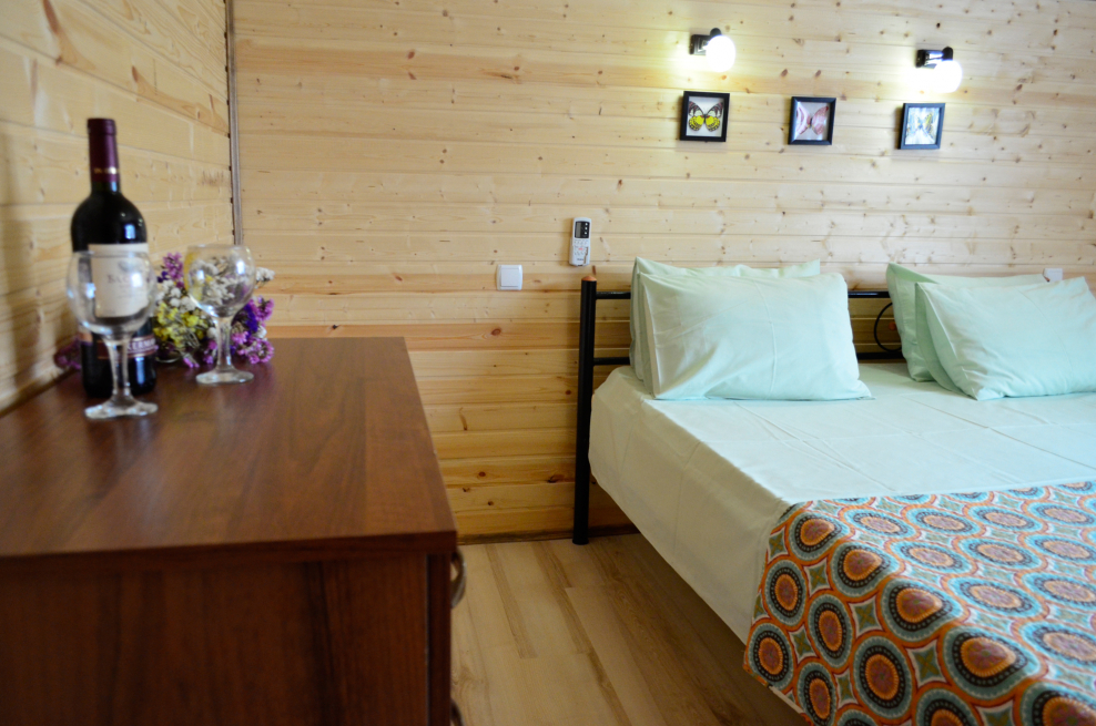 Интерьер комнаты с двумя кроватями