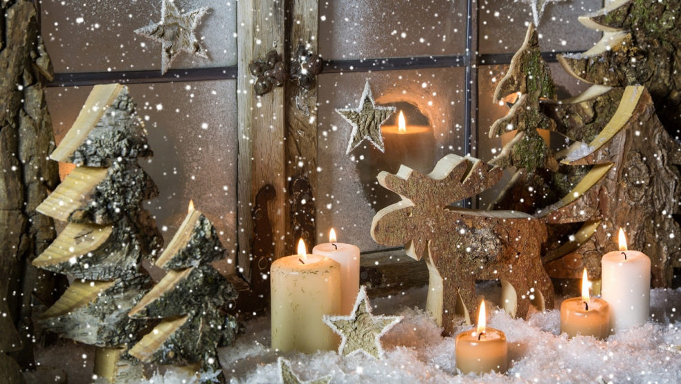 Новогодние композиции на окна