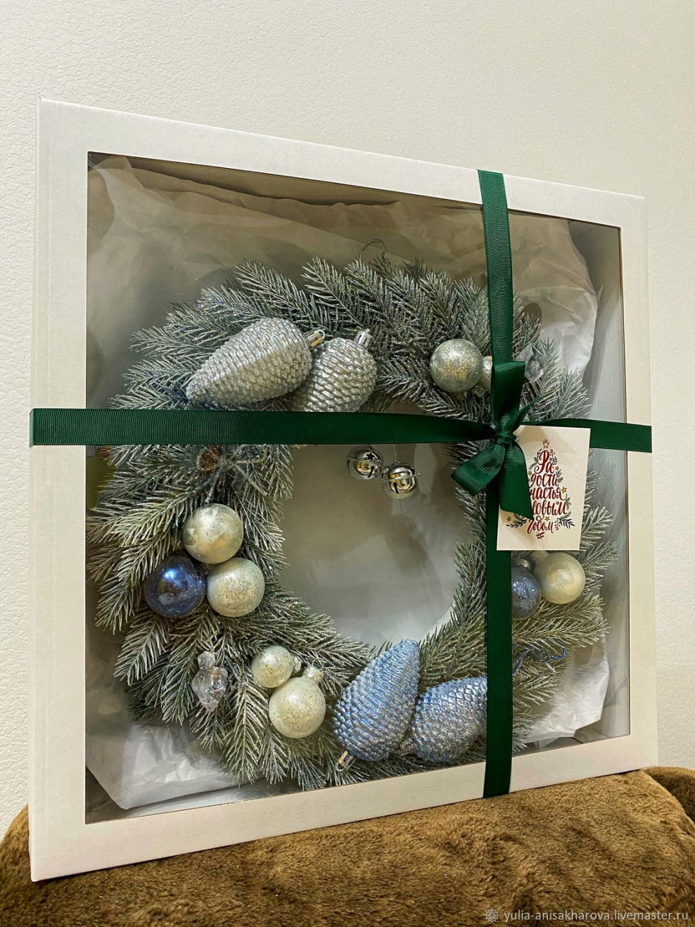 Новогодний декор с хлопком