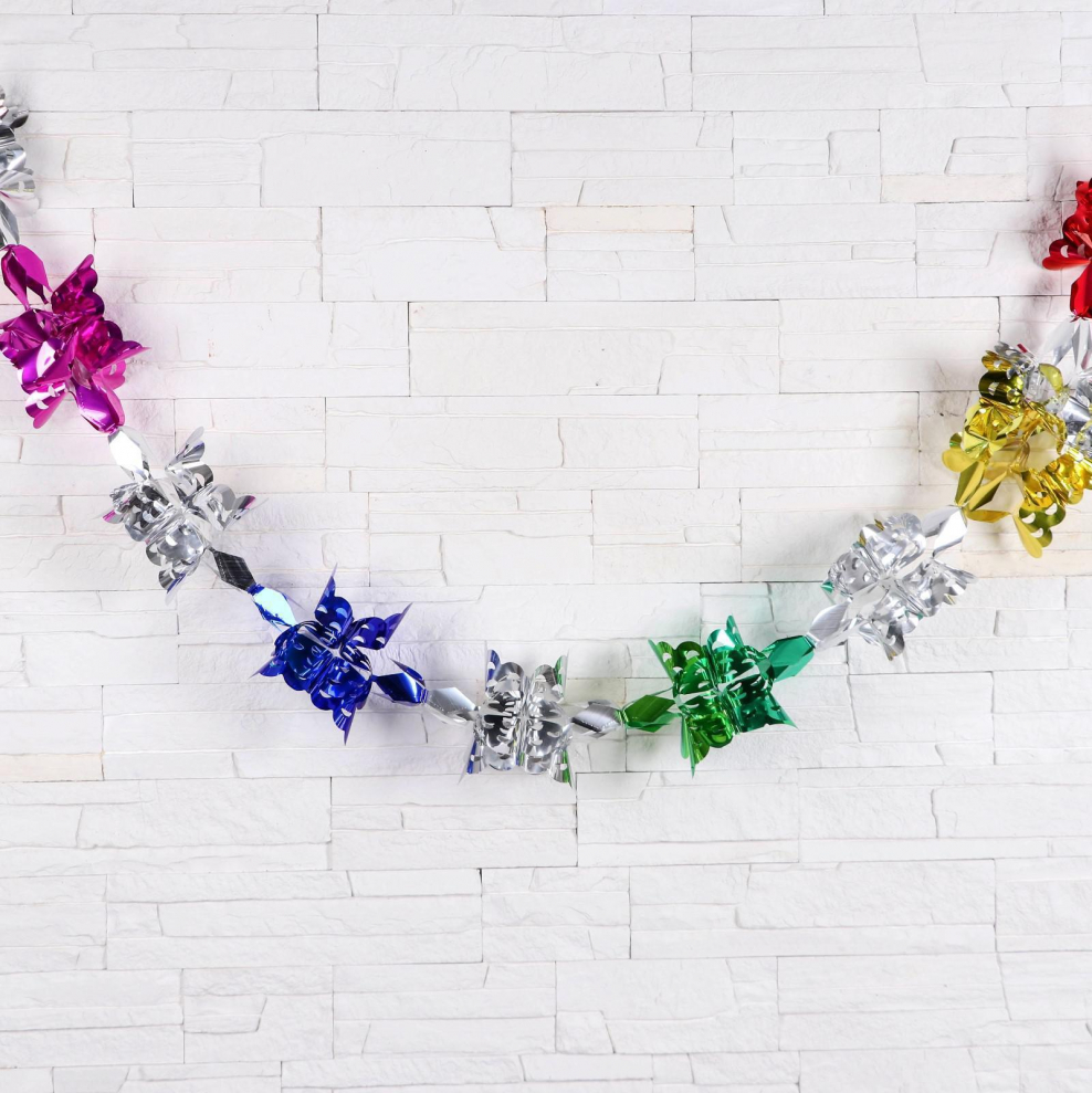 Украшение ёлочное "бант со Звёздочками" (набор 3 шт) 9х10 см золото 2371267