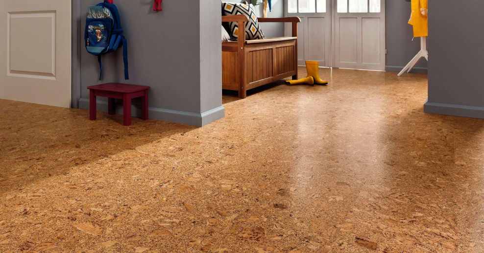 Пробковый ламинат в интерьере