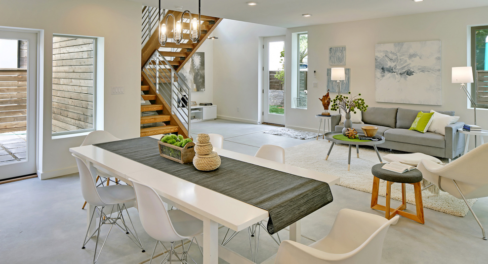 Чистое пространство в интерьере