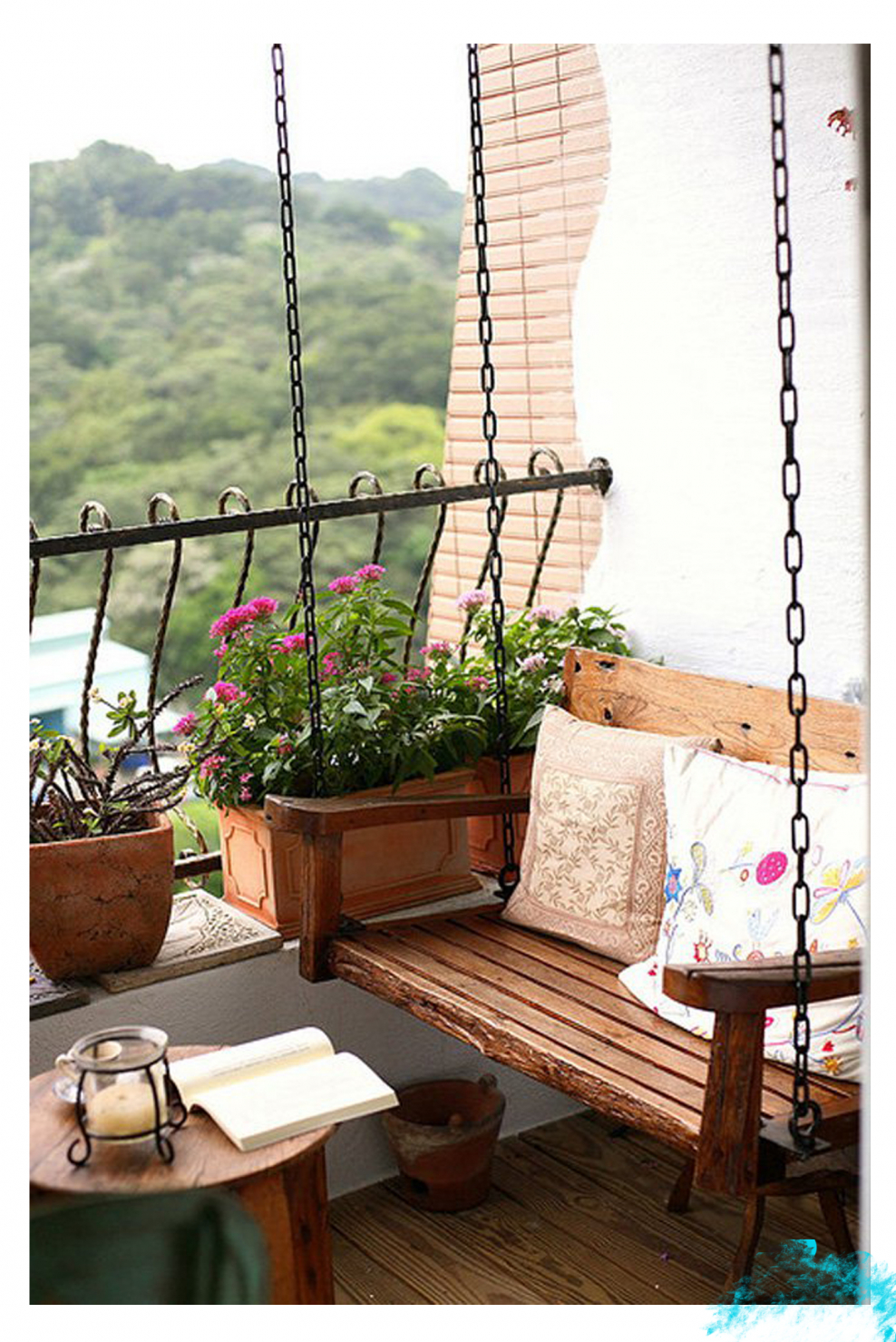 Терраса с балконом