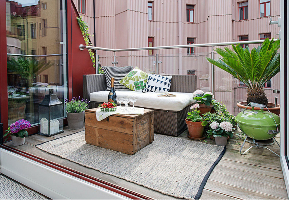 Квартира с патио