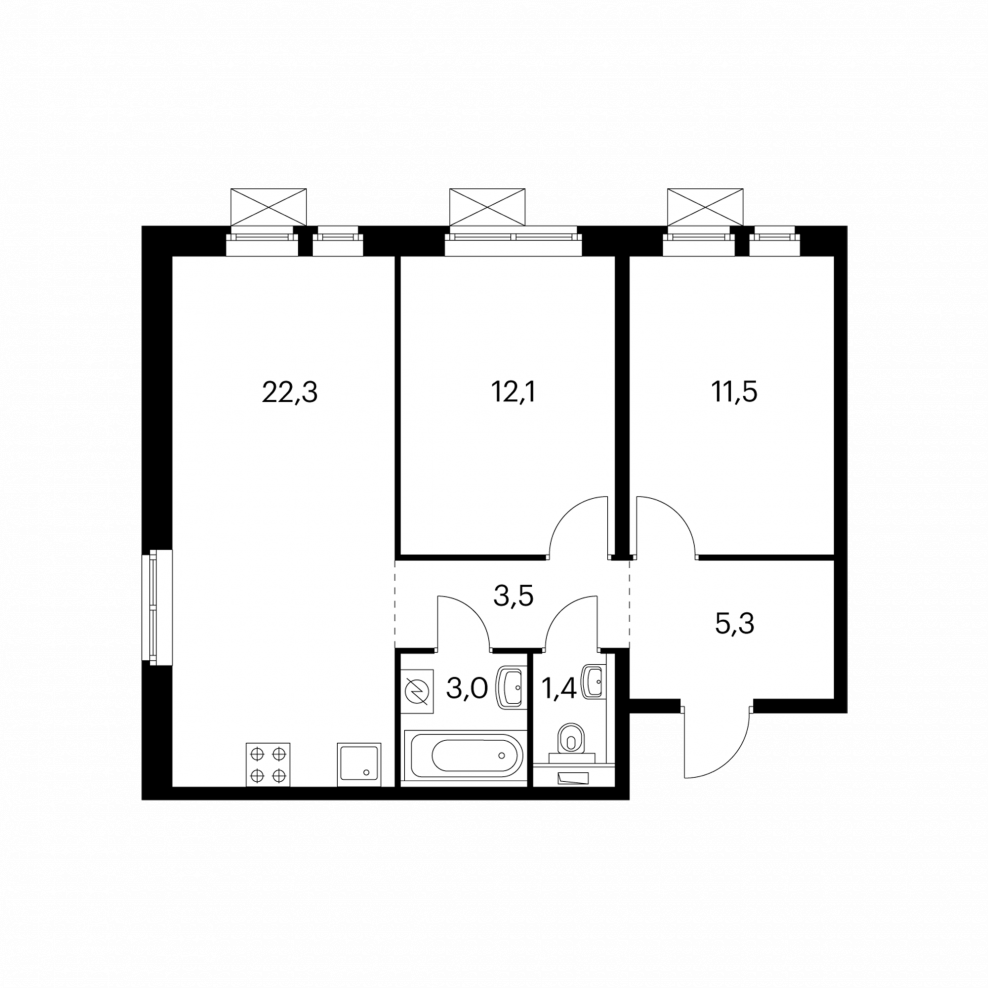 Окна в пике