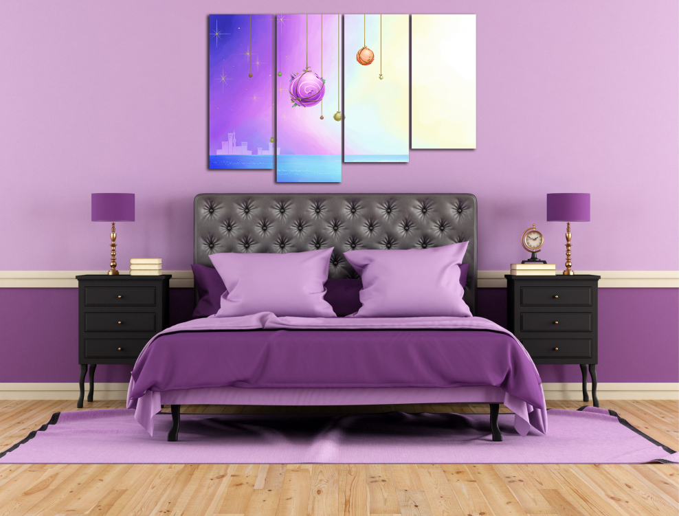 Фиолетовая стена