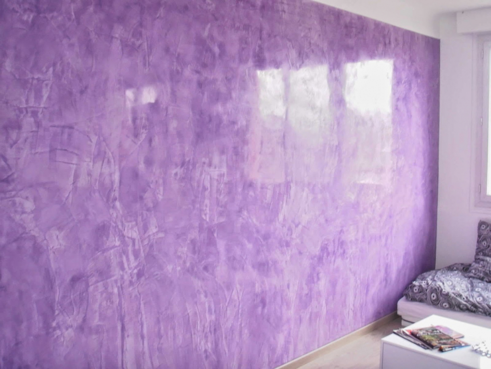 Спальня в фиолетовых тонах