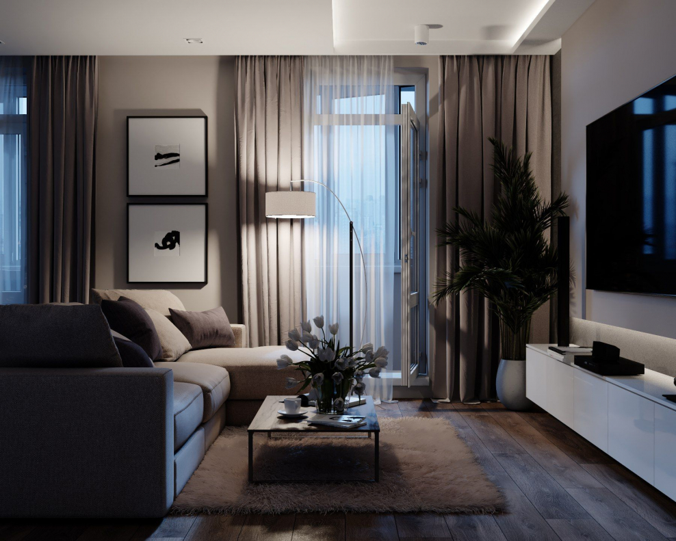 Стильная гостиная 2020г