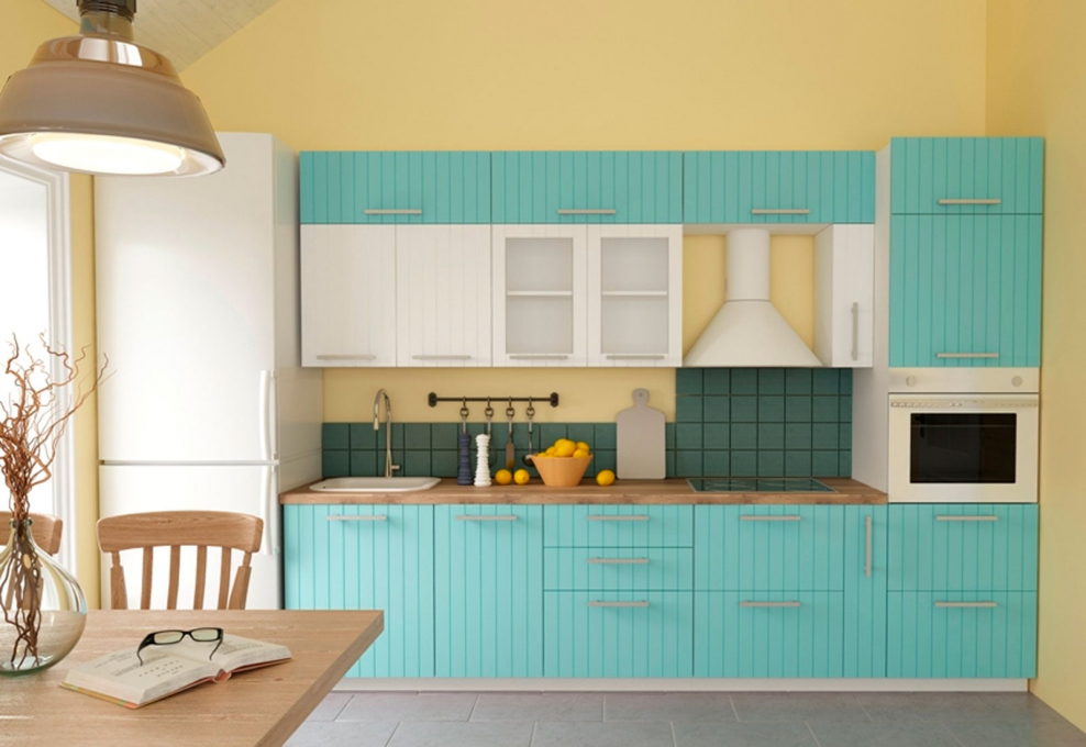 Голубая кухня Леруа Мерлен