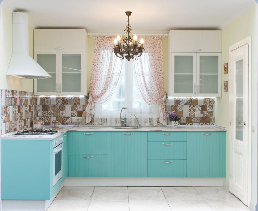 Кухня фенс мята Леруа