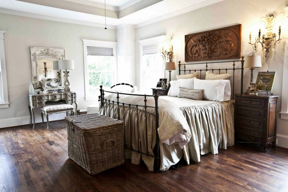 Спальня в винтажном стиле