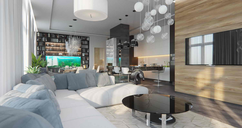 Стиль Контемпорари в интерьере студии