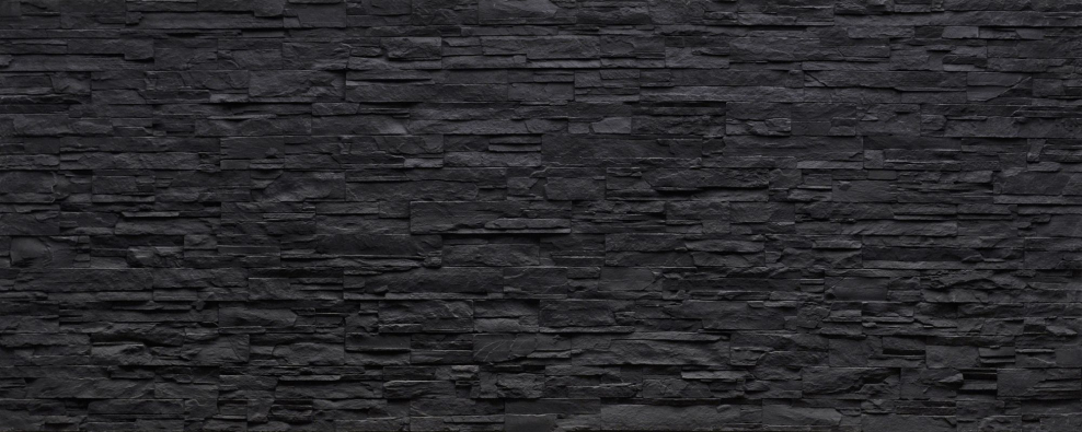 Декоративный камень черный