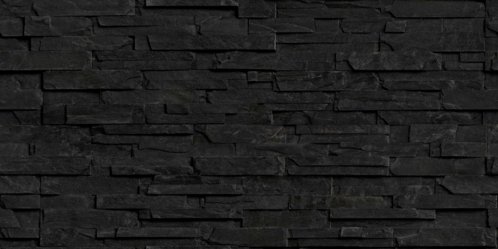 Декоративный камень черный