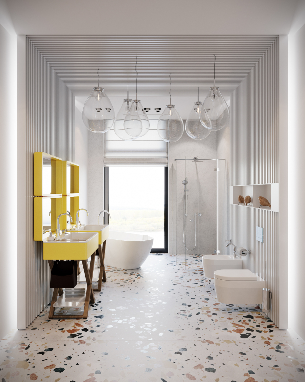 Ванная в стиле Контемпорари