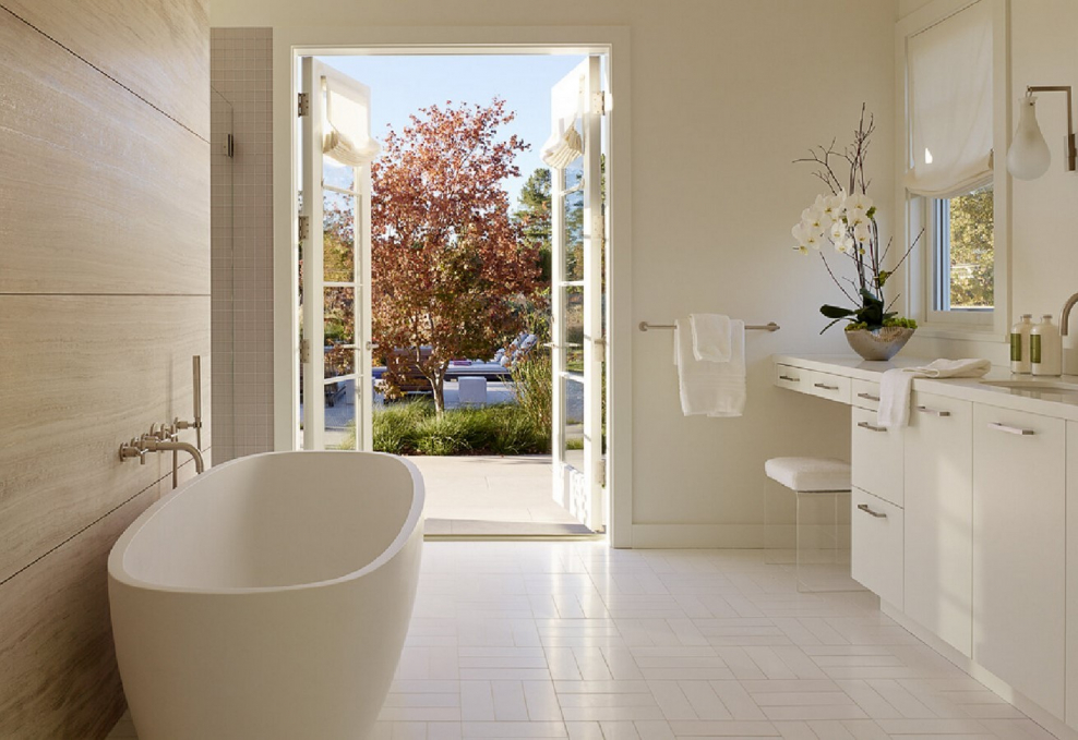 Контемпорари стиль в интерьере ванной