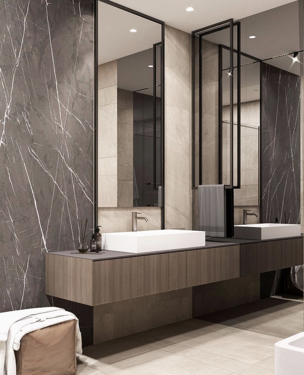 Стиль Контемпорари в ванной