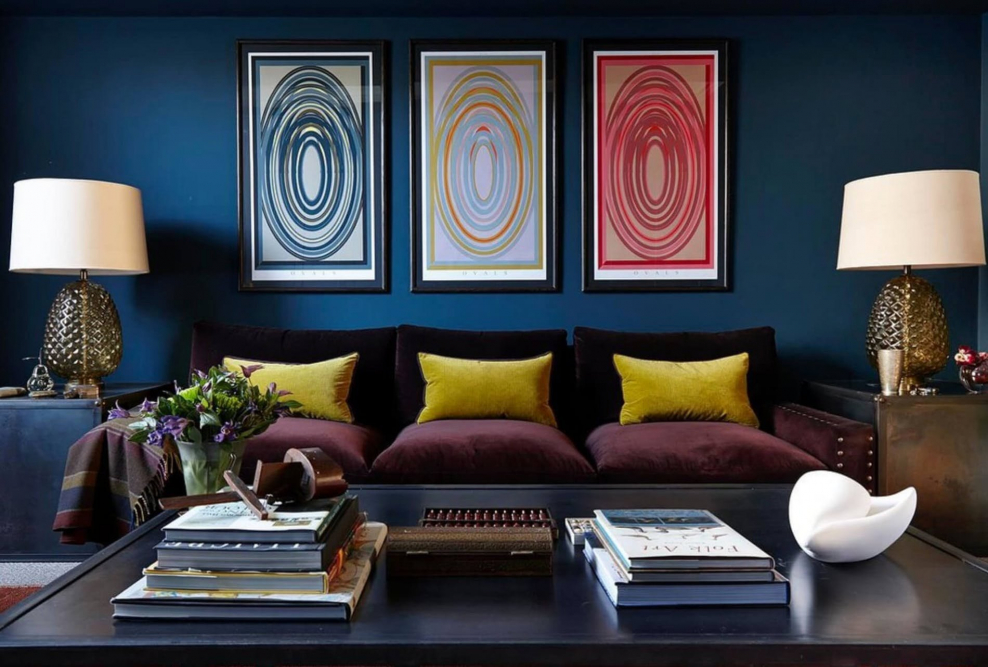 Контрастные цвета в интерьере