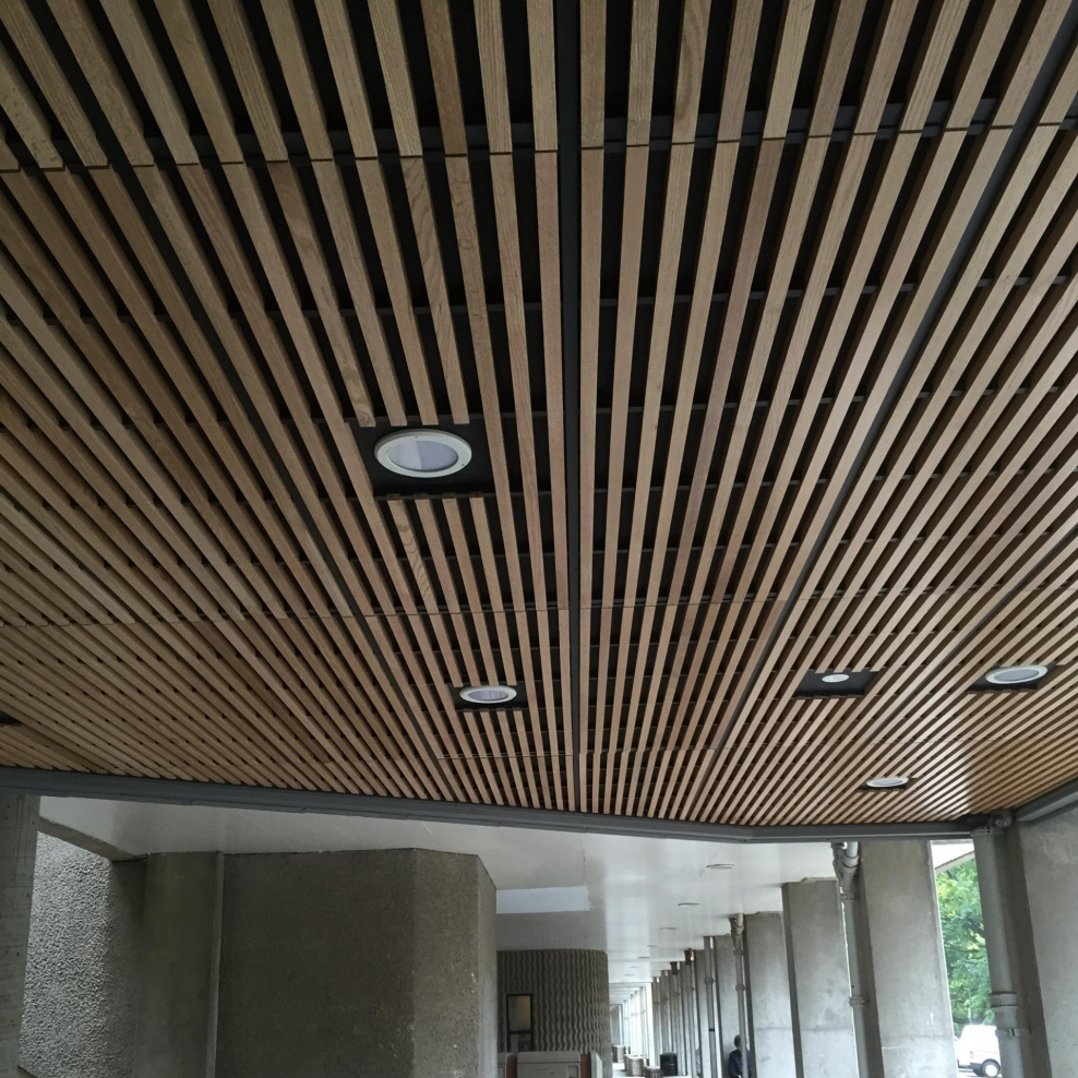 Потолок из фанеры