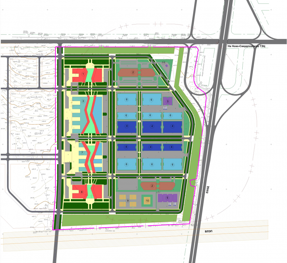 Технологический парк планировка